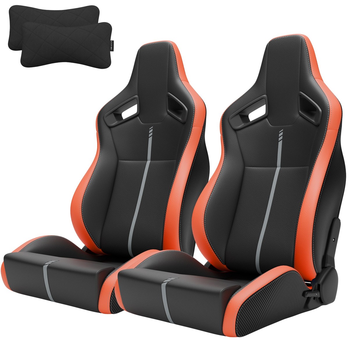 For Nissan Pair Bucket Reclinable Racing Seats + Adjustable Slider