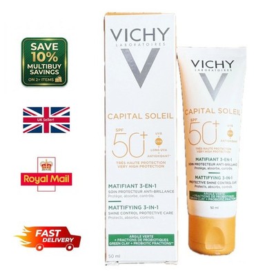 VICHY Capital Soleil Mattifying 3-in-1 Daily Shine Control Care LSF 50+ 50ml