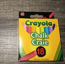 Crayola Colorful Chalk, Assorted Colors, 18 In Box