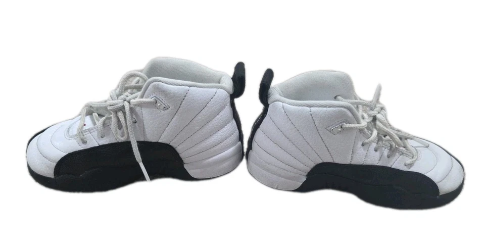 Jordan 12 Retro Shoes Boys 12C Black White Youth Playoff PS Sneakers 151186162 - Image 4 of 4