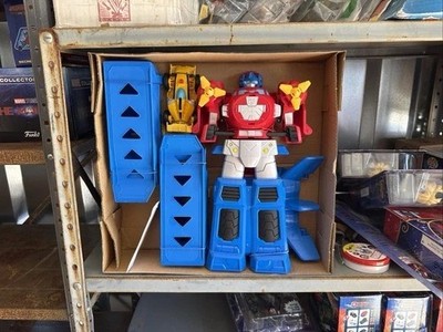 Transformers Optimus Prime Jumbo Jet Wing Racer Playset--HASBRO