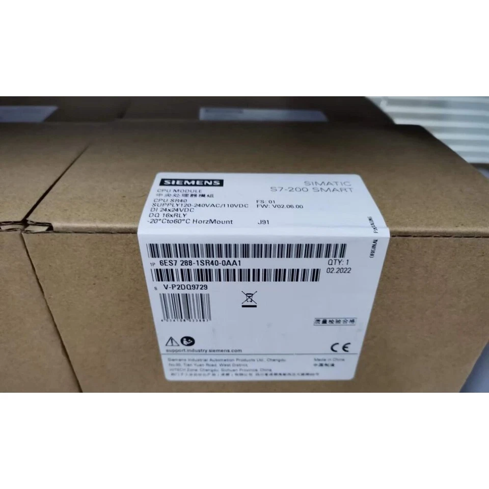 New Siemens 6ES7288-1SR40-0AA1 6ES72881SR400AA1 SIMATIC S7-200 SMART CPU SR40 - Image 3 of 4