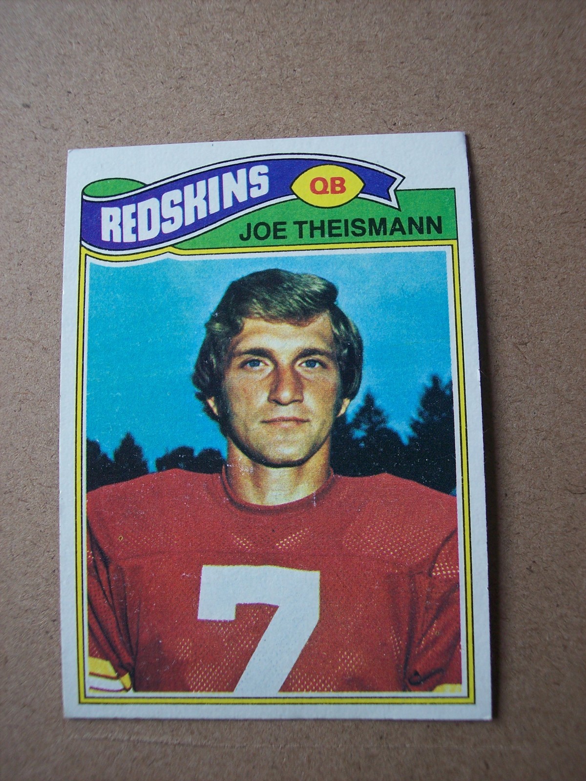 1977 Topps football Joe Theismann card #74 VG-EX