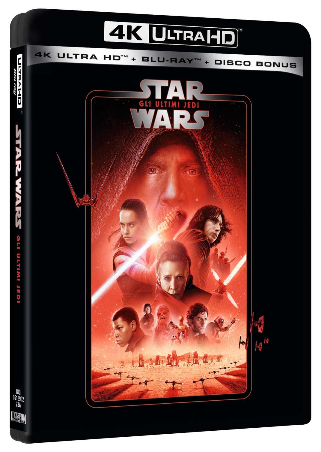 Star Wars - Episodio Viii - Gli Ultimi Jedi (4k Ultra Hd+2 Blu-ray) [Blu-Ray]