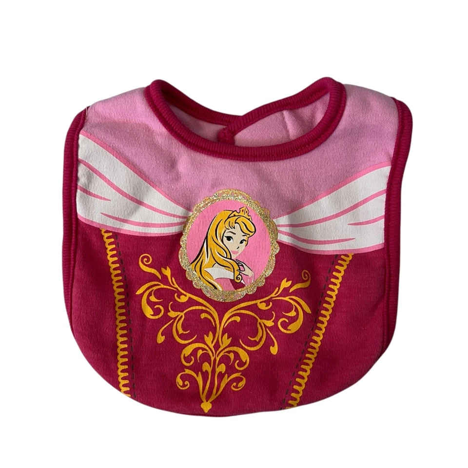 Juego Babero Bebé Princesa Disney - Princesa Ariel, Aurora y Bella Foto 4 de 4