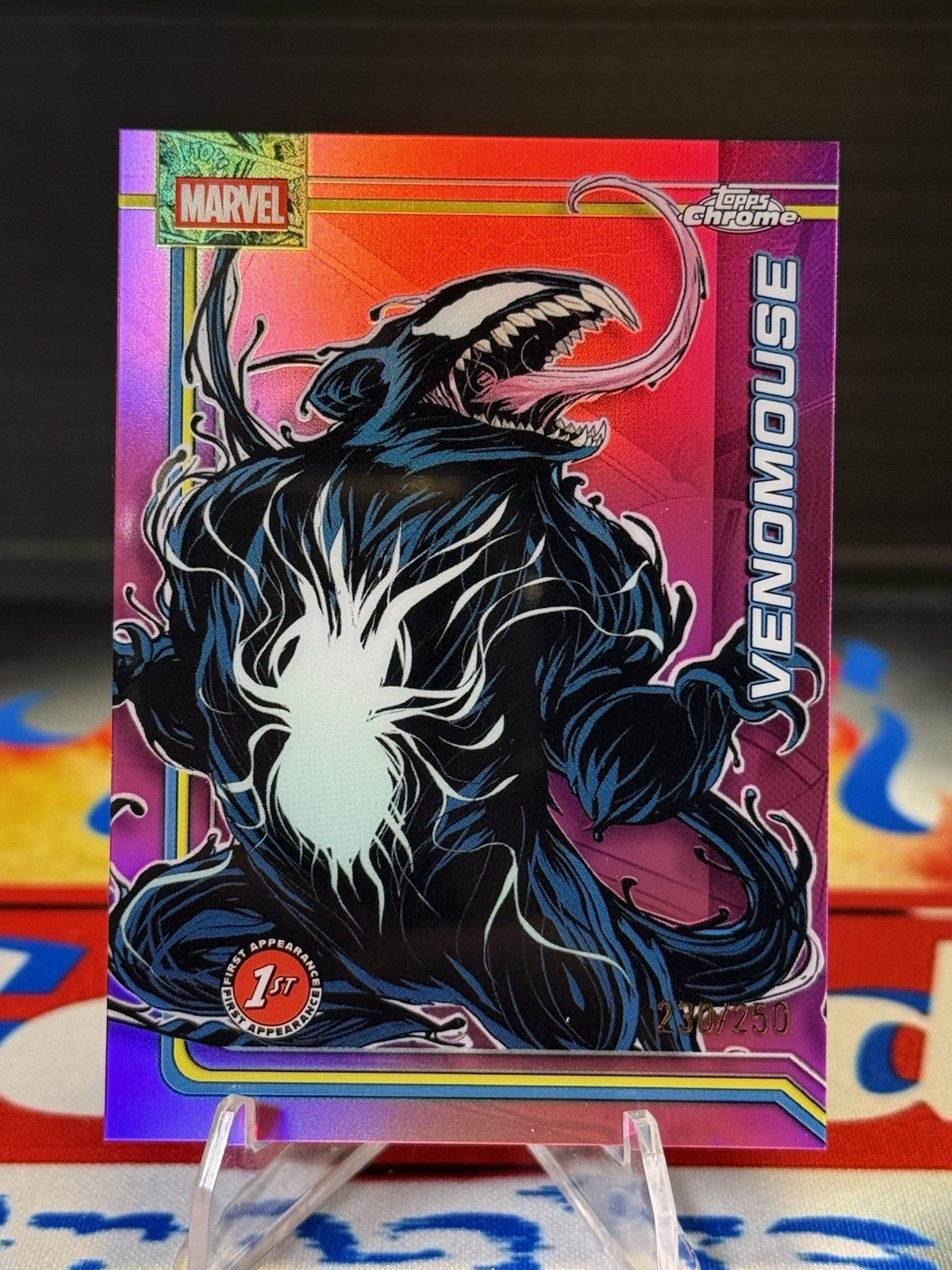 2026 Topps Chrome Marvel Comics Venomouse Pink Refractor #/250