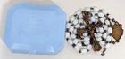 Vintage White Milk Glass Beads Brass Jesus Mary Catholic Religious Rosary Canada