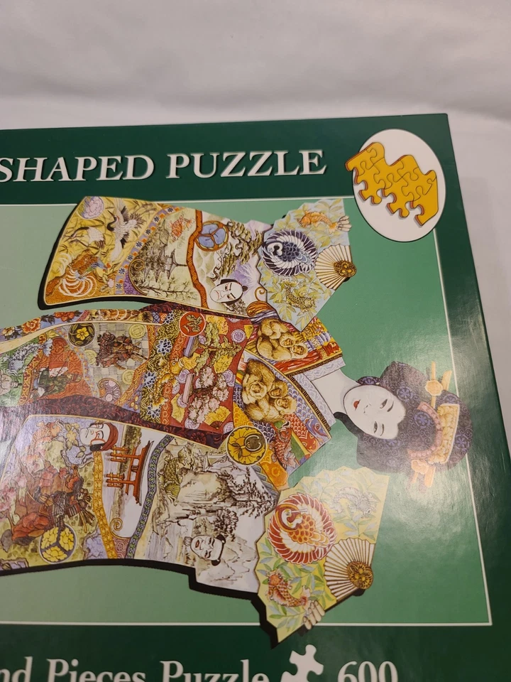 Bits And Pieces Shaped Puzzle #18-0649 Geisha 600 pieces USA - Used - Image 3 of 4