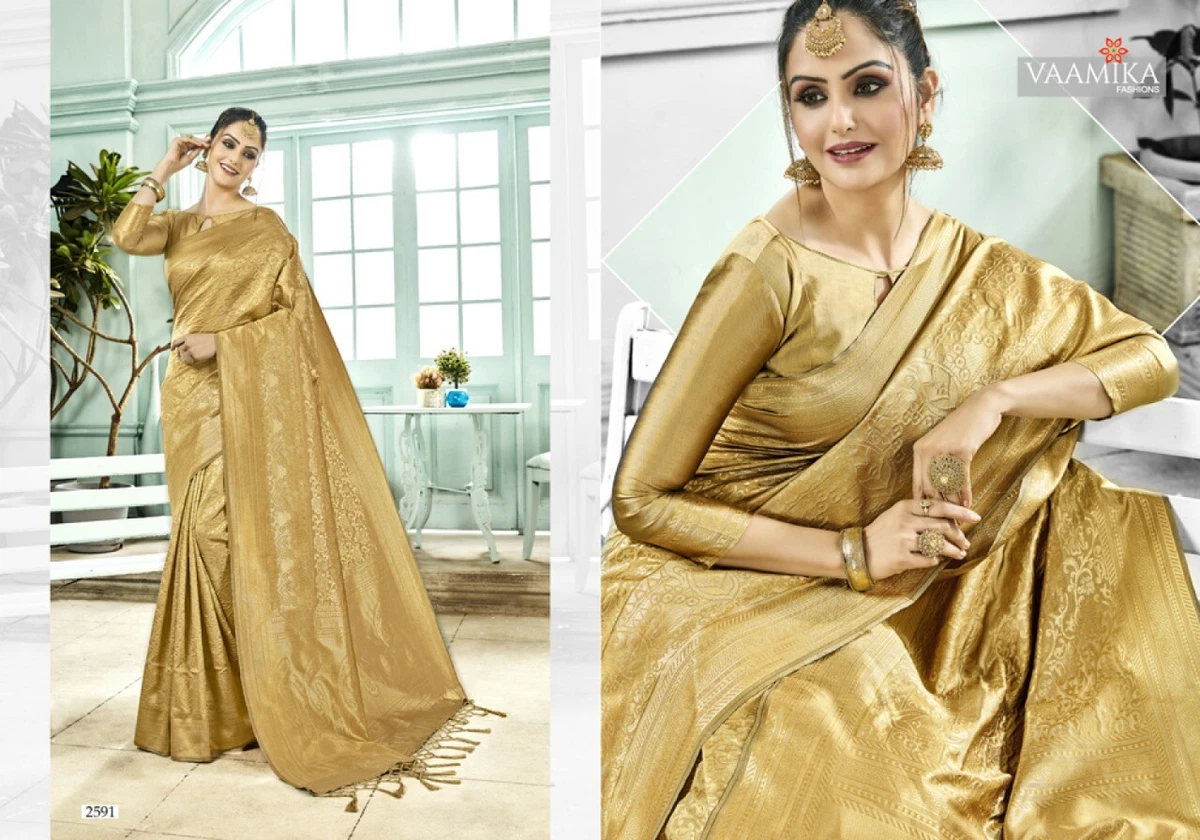 Banarasi saree Brocade Silk Indian bridal wedding sari Gift latest blouse in USA