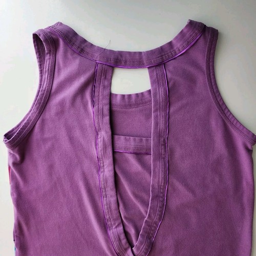 Vintage HANNAH MONTANA Tank Top Youth 16 Miley Cyrus Club Raver Shirt 32" Chest - Picture 10 of 16