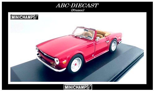 TRIUMPH TR6 Rouge Cabriolet 1968-1976 - 1:43 MINICHAMPS 430132572 - Imagen 8 de 15