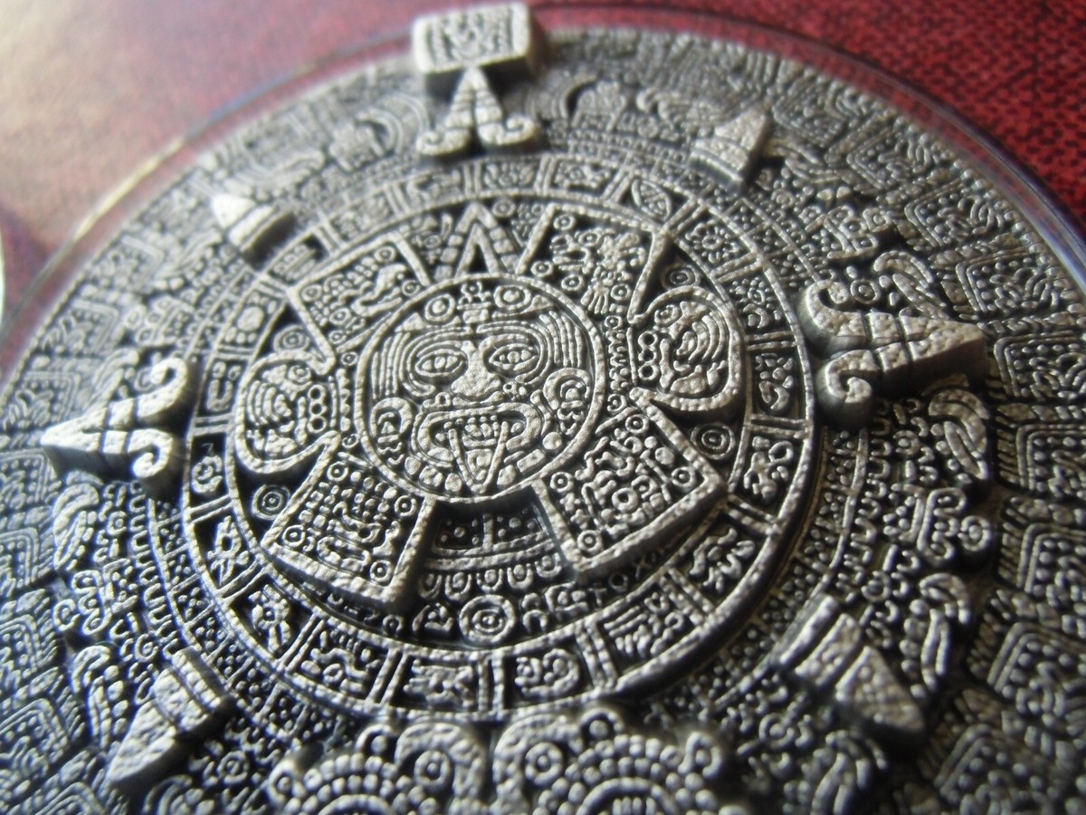 2 Oz 999 Silver Round Aztec Mayan Calendar Collectible Bullion Rare. No Reserve | UK