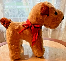 RARE Vintage 1950’s Gund Terrier Dog Plush Stuffed Animal AS IS Toy Collectible