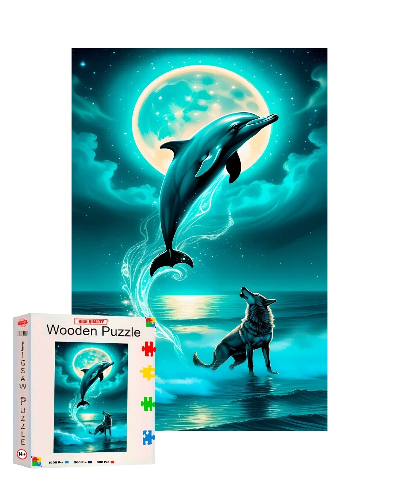 Wooden Art Multi-Color Puzzles