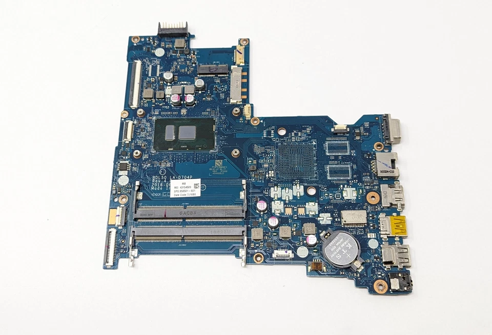 Genuine HP 250 G5 Intel Core i5-6200U BDL50 LA-D704P Motherboard 858581-601 - Image 2 of 4