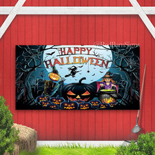 Extra Large Full Moon Pumpkin Halloween Background