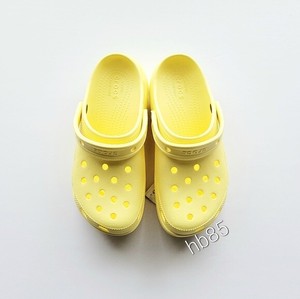 platform yellow crocs