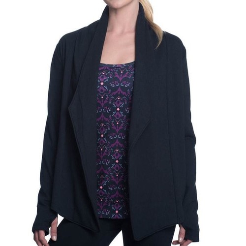 Gaiam Women's Calm Yoga Black Wrap 