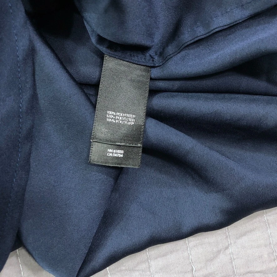 Blusa Kenneth Cole Top Mujer Grande Azul Oscuro Sin Mangas Oficina Carrera Noche Foto 4 de 4