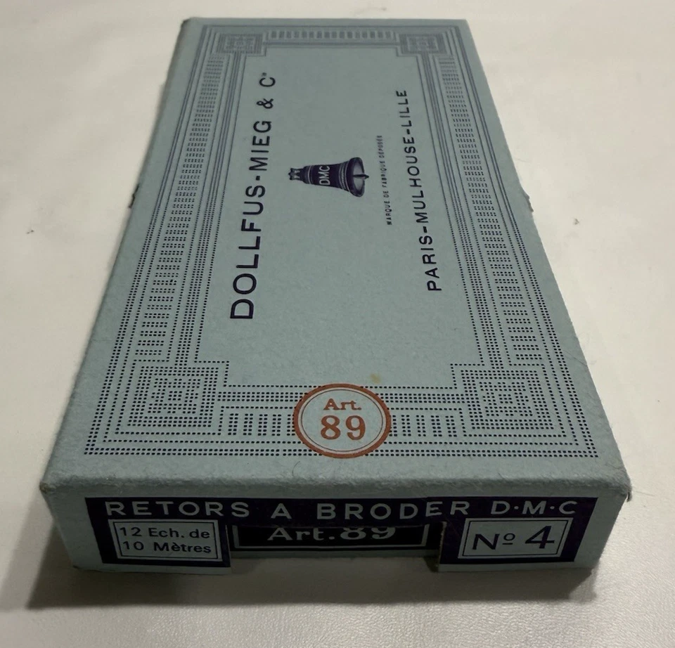 Vintage Dollfus -Mieg Embroidery Thread 2899 Retors A Border D-M-C No 4 Pink - Image 3 of 4