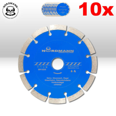 10 Stück Diamant-Trennscheibe 150mm für BAIER BDN 452 453 463 466 Schlitzfräse