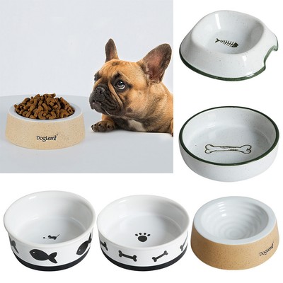 2 Pieces Pet Dog Feeder Dog Water Bowl Dog Supplies Dishes Feeders