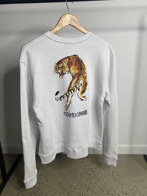 Roberto Cavalli Unisex Sweatshirt Size M Men s Italy Italian Designer