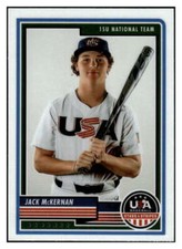 JACK MCKERNAN PRE-RC 2023 Panini Stars and Stripes #32 PRE-ROOKIE MLB  ID:64900