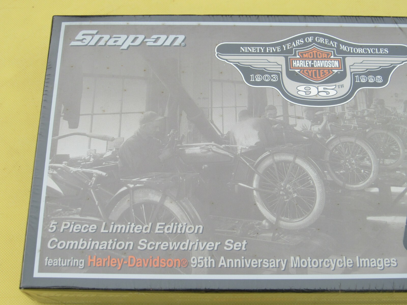 SNAP ON SDDX50HDX HARLEY DAVIDSON MOTORCYCLE IMAGE 5 PC SCREWDRIVER SET