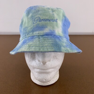 Sportsman One Size Blue Green Tie Dye Cotton Paramount Embroidered Bucket Hat
