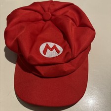 Super Mario Bros Cosplay Red Hat One Size Fits Most Nintendo