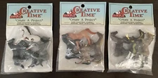 3 PACKAGES OF CREATIVE TIME CREATE A PROJECT 2 INCH HORSE ~ HOBBY ~ MINIATURES ~