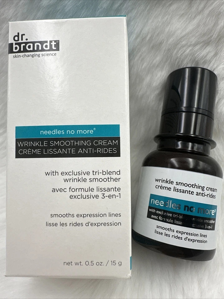 Crema suavizante de arrugas Dr. Brandt Needles No More 0,5 oz / 15 g - Nueva en caja Foto 3 de 4