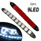 2PCS 9 LED DRL Fog Driving Daylight Daytime Running Light Car Auto Head Lamp AU