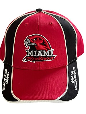 Miami RedHawks NCAA Collegiate Red One Size Hat Adjustable Cap Hat - New