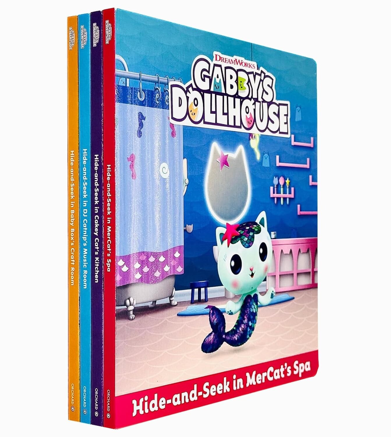 Dreamworks Gabby's Dollhouse Hide-and-Seek Stories 4 Books Collection Set
