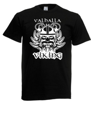 Herren T-Shirt l Valhalla Asgard Viking Warrior l Größe bis 5XL