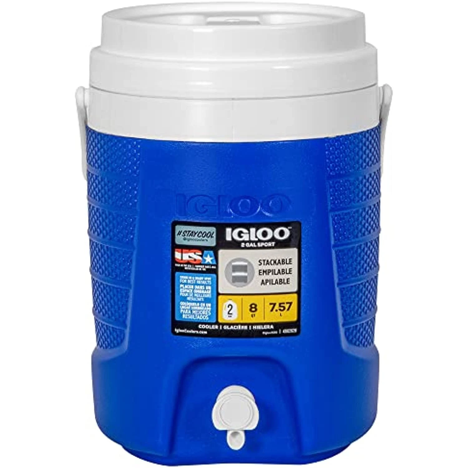Igloo 2-Gallon Sport Beverage Cooler, Majestic Blue, Model Number: 31377
Opens in a new window or ta
