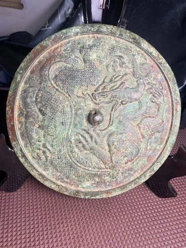 Chinese Warring States or Han Dynasty bronze mirror | Chinese antique mirror - Picture 1 of 8