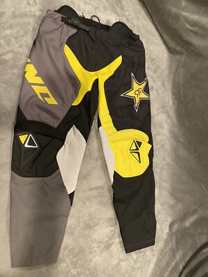 RockStar ONE Industries Motorcross Mens 34 Pants New Black Gray