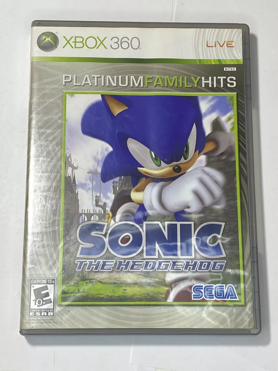 Sonic the Hedgehog Platinum Family Hits Xbox 360, Complete, Tested