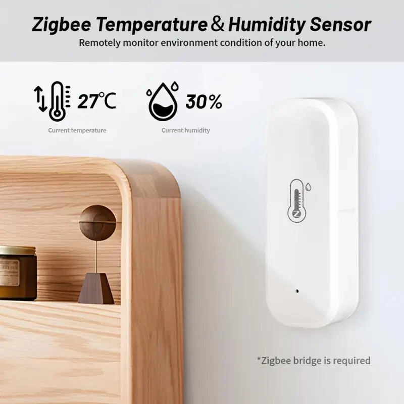 Lot Tuya Smart WiFi Zigbee Temperature And Humidity Sensor Indoor Thermometer - Image 2 of 4