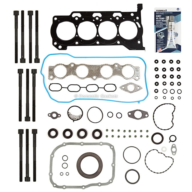 Fit 10-15 丰田普锐斯 V 雷克萨斯 CT200h 1.8L 混合全垫圈套装+螺栓 2ZRFXE — 第 3/4 张图片