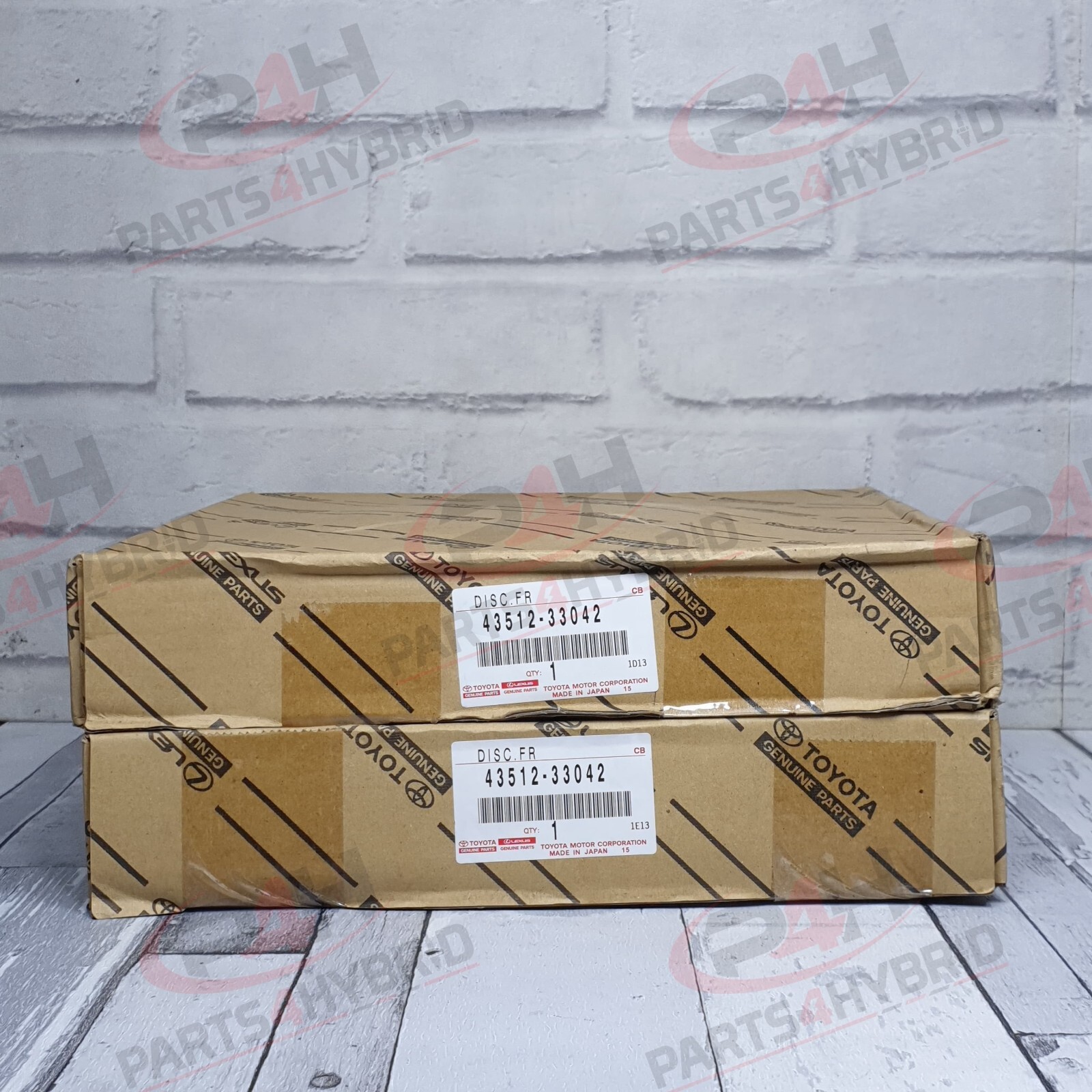 Genuine Toyota Camry Front Brake Discs Oem Part 43512-33042 Left & Right Side