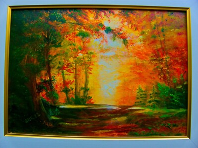 GUREVICH OBIEGLO KLARA, OEL = GOLDENER HERBST !