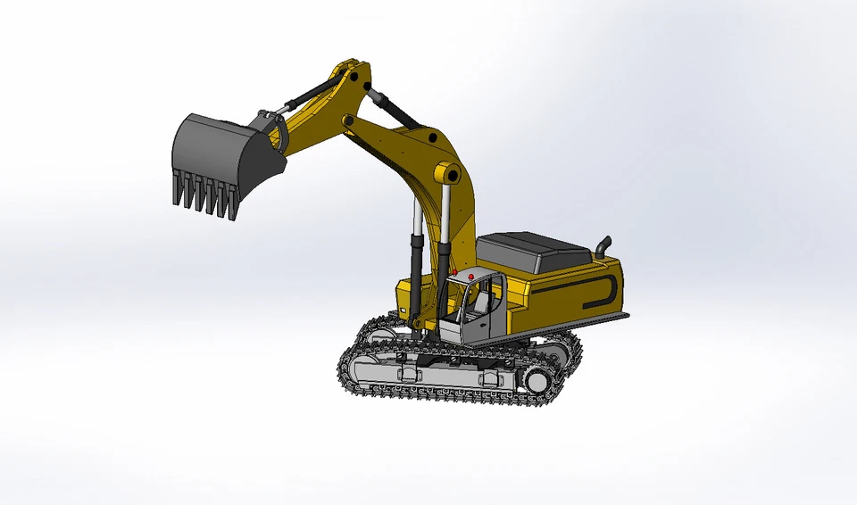 Modellbauplan Bagger Liebherr R 980 (Nachbau), Funktionsmodell, M 1:10, RC-fähig - Bild 4 von 4