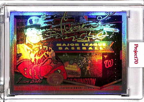 2021 TOPPS PROJECT 70 #750 - JUAN SOTO BY ERMSY - RAINBOW FOIL 68/70