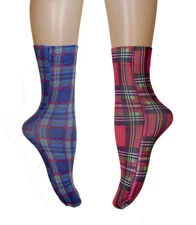 HOLIDAY GIFT NEW PLAID PRINTED SUBLIMATED CREW SOCKS  " COMBO SALE*