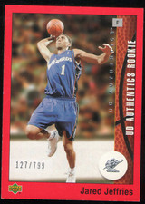  2002-03. UD Authentics Rookie #122. Jared Jeffries. RC 127/799