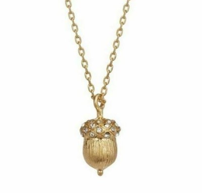 Kate Spade Acorn Necklace NWT Crystal 